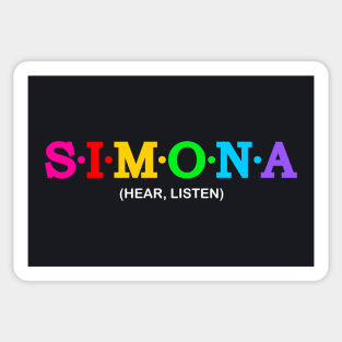 Simona - Hear, listen. Sticker